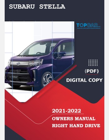 subaru stella 2021- 2022 owners manual in english